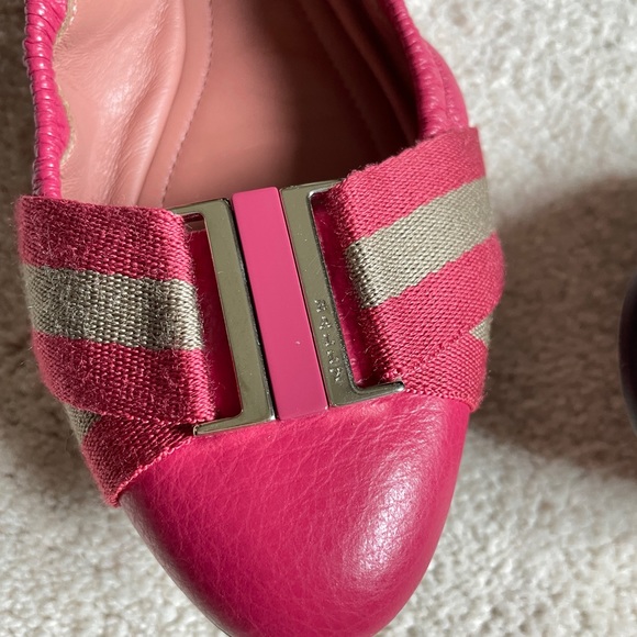 Bally Signiture Stripe Ballet Flat 6 - Picture 2 of 9